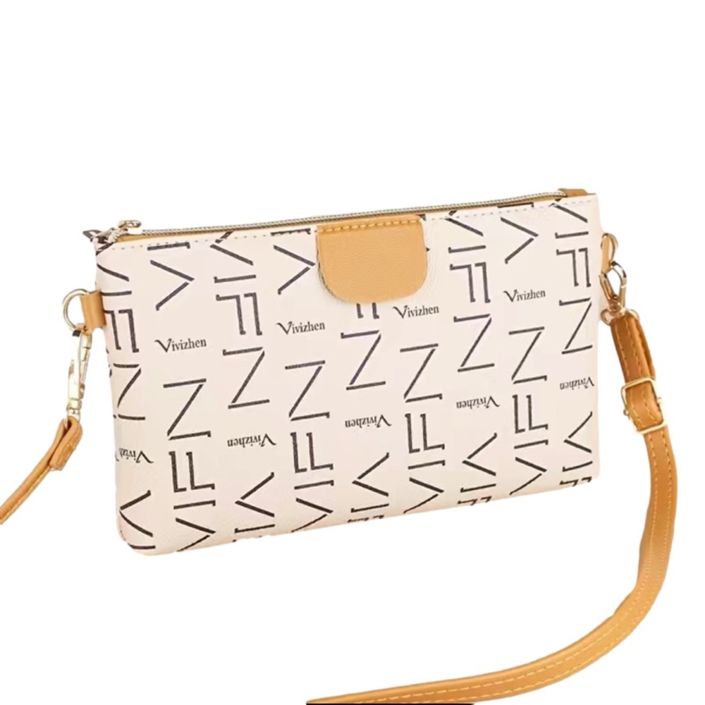 Faux leather shoulder bag